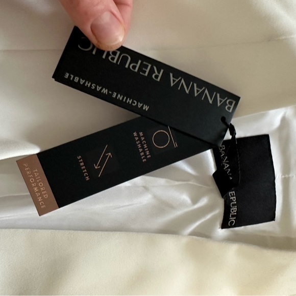 NWOT Banana Republic White Blazer size 4 - Picture 8 of 9